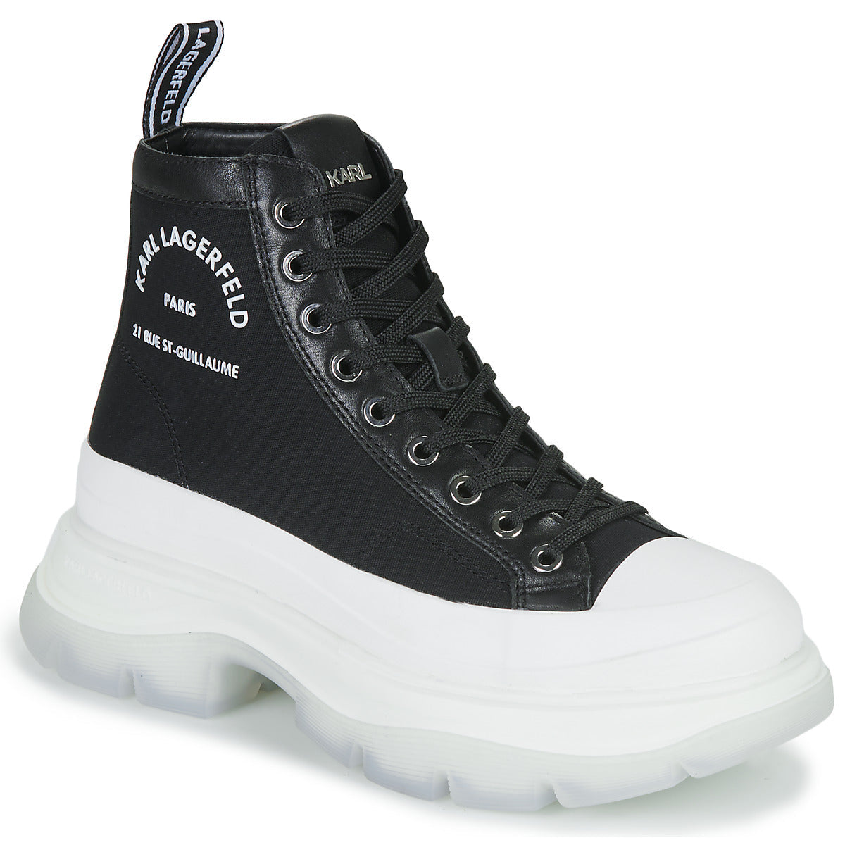 Sneakers alte Donna Karl Lagerfeld LUNA Maison karl Nero