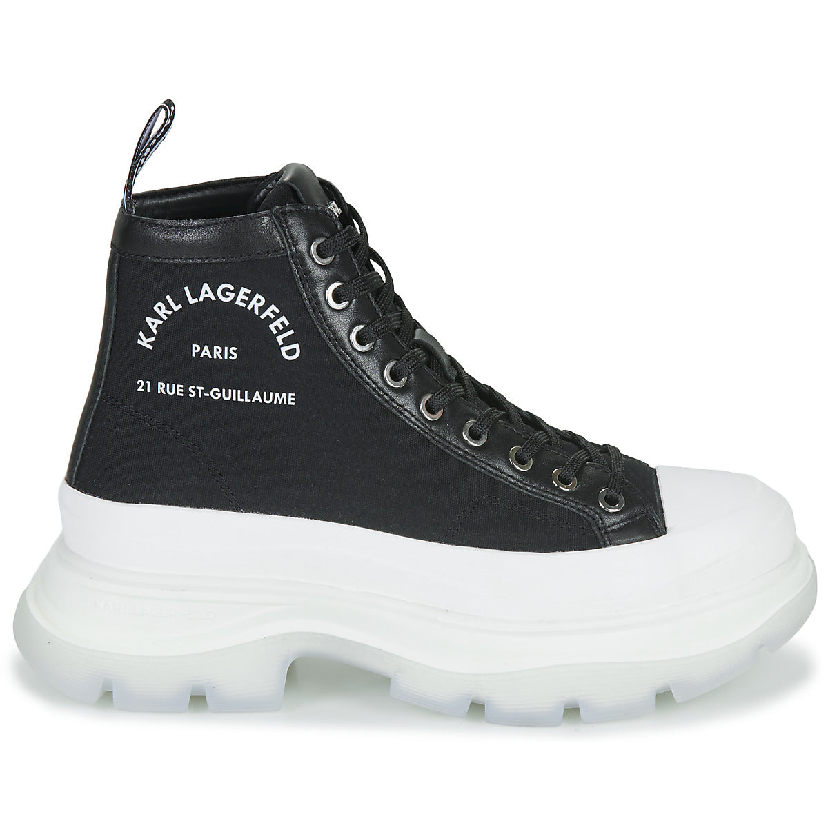 Sneakers alte Donna Karl Lagerfeld LUNA Maison karl Nero