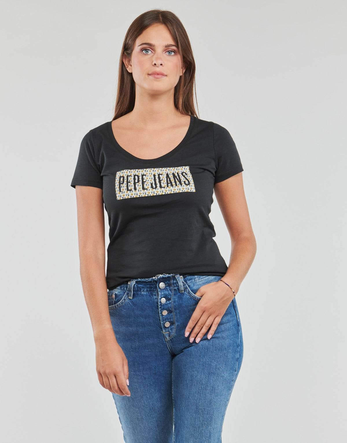 T-shirt Donna Pepe jeans SUSAN Nero