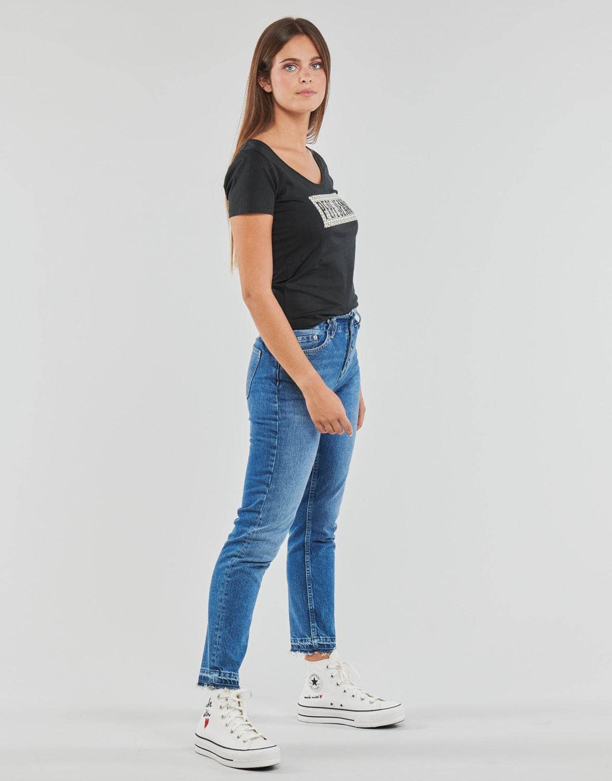 T-shirt Donna Pepe jeans SUSAN Nero