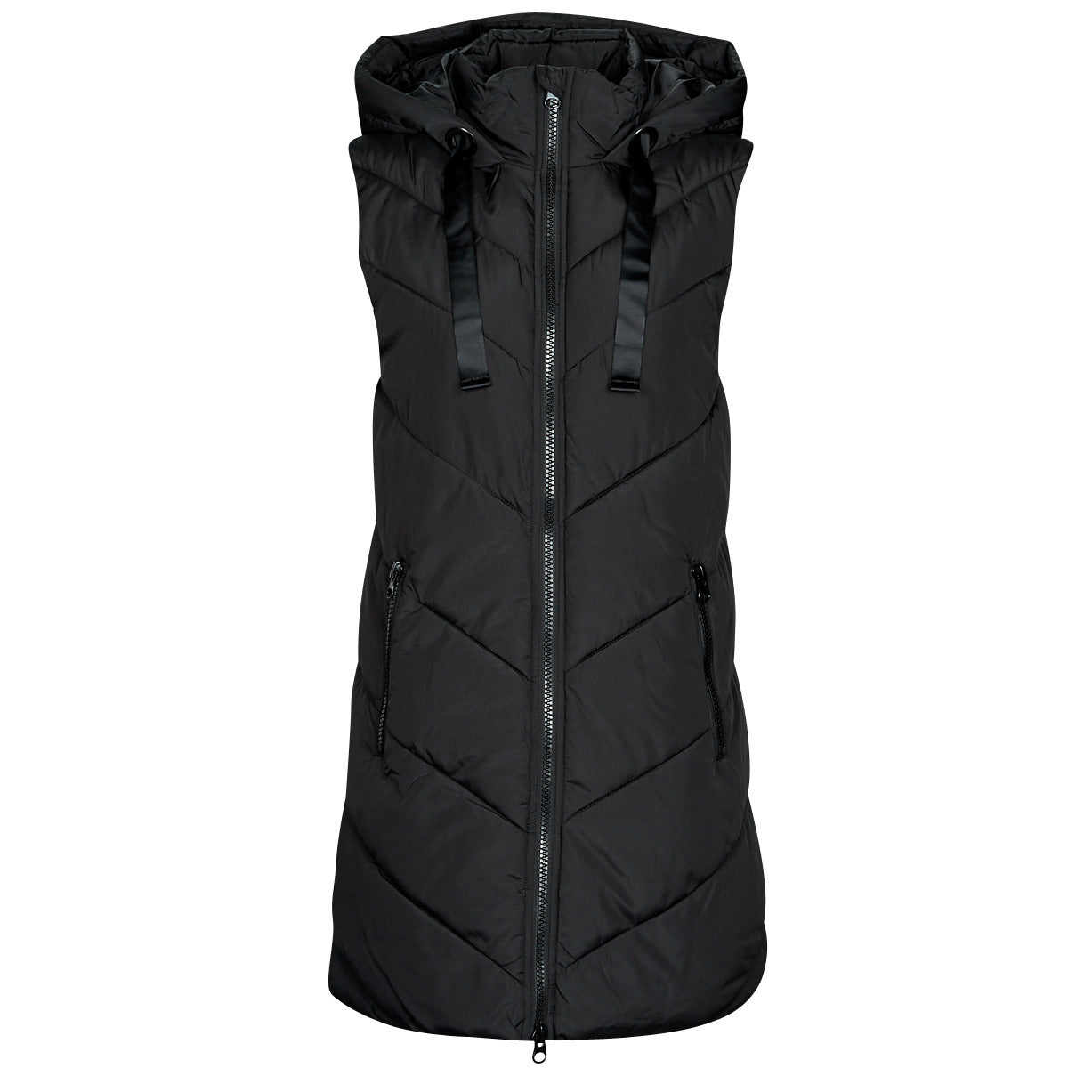 Piumino Donna JDY  JDYSKYLAR PADDED HOOD WAISTCOAT OTW  Nero