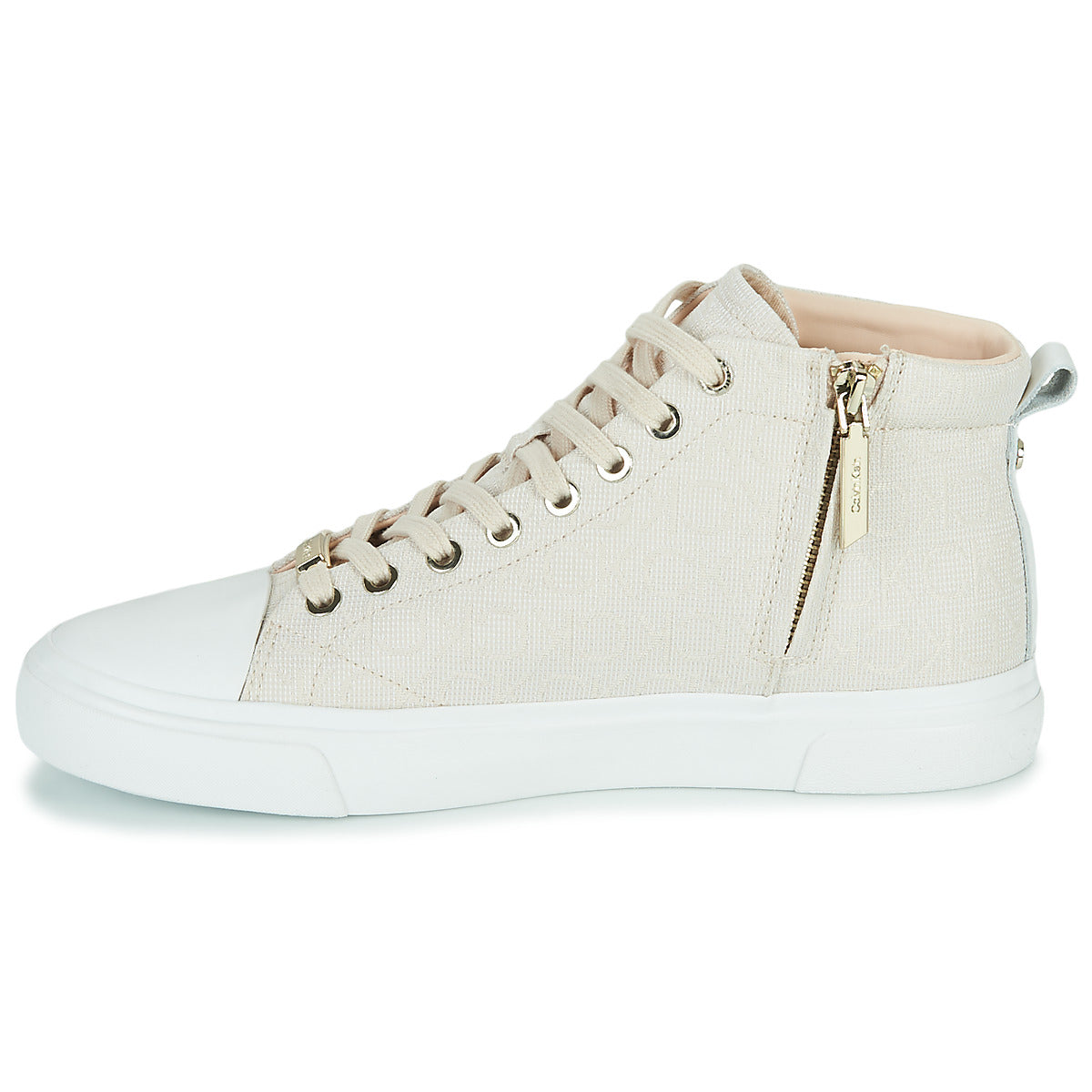Sneakers alte Donna Calvin Klein Jeans  VULC HIGH TOP-MN JQ  Beige