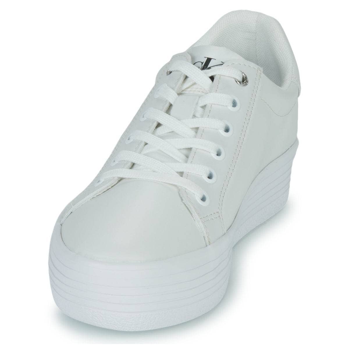 Sneakers basse Donna Calvin Klein Jeans VULC FLATFORM LACEUP Bianco