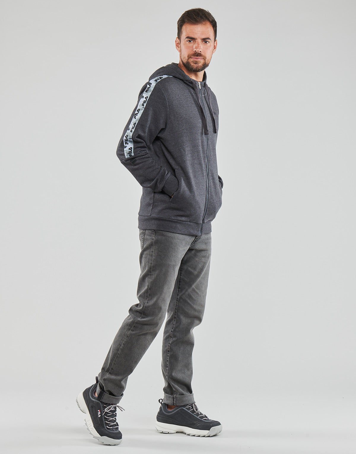 Felpa Uomo Fila BASTAHL Grigio