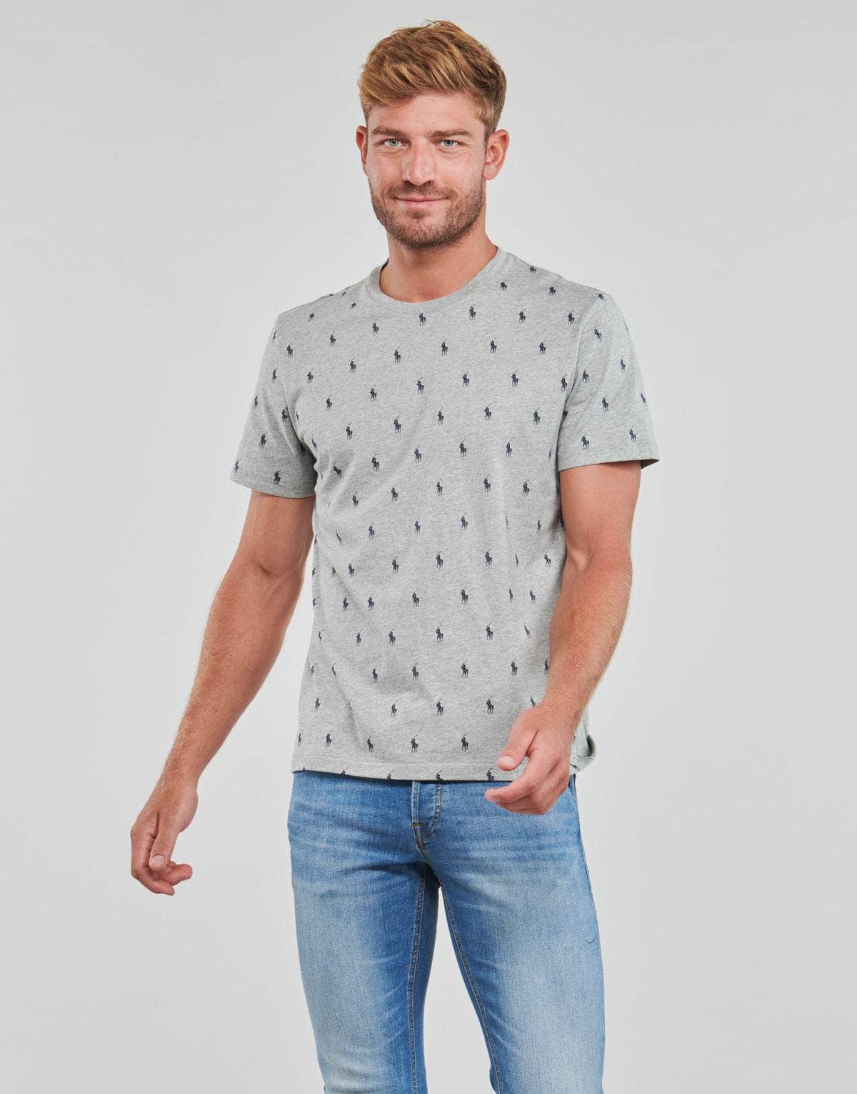 T-shirt Uomo Polo Ralph Lauren SS CREW Grigio