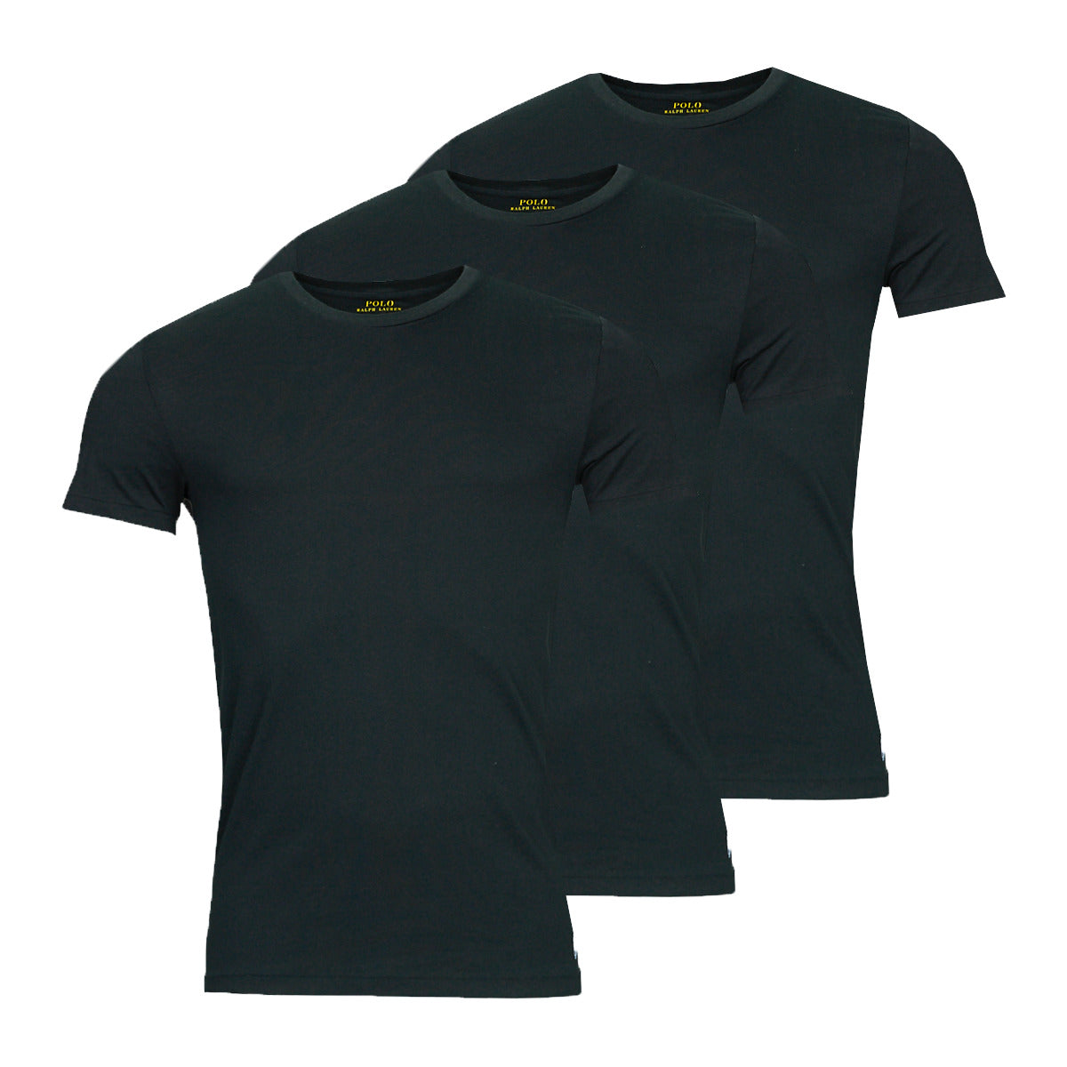 T-shirt Uomo Polo Ralph Lauren CREW NECK X3 Nero