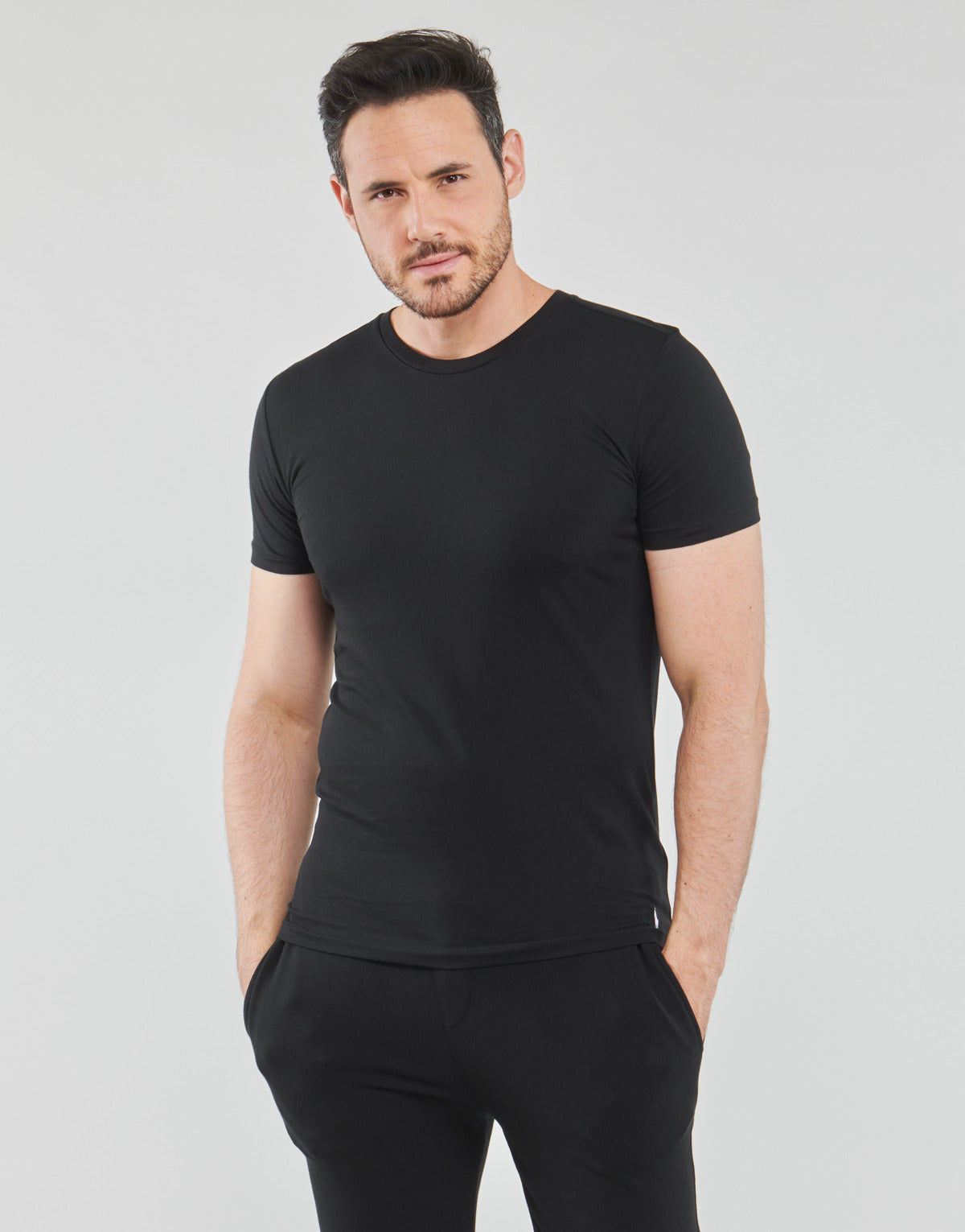 T-shirt Uomo Polo Ralph Lauren CREW NECK X3 Nero