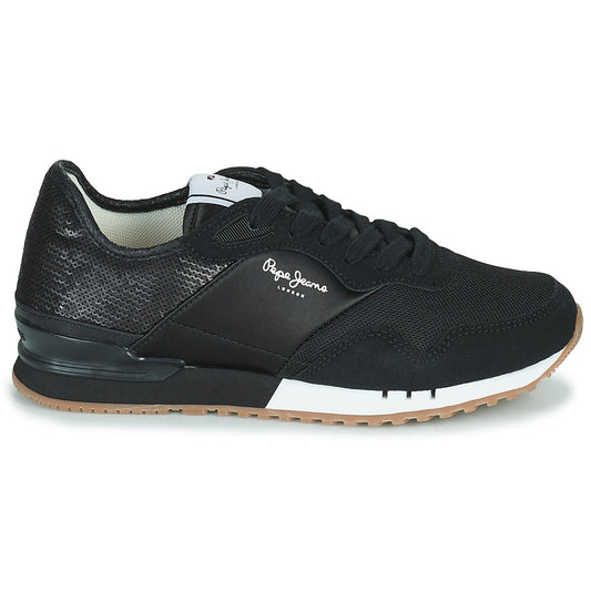 Sneakers basse Donna Pepe jeans LONDON W SEQUINS Nero