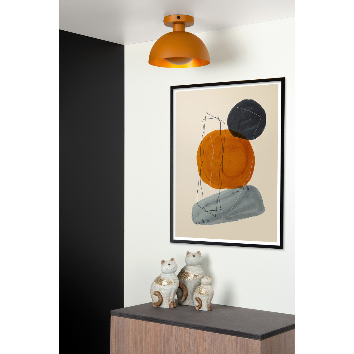 Lampadari sospensioni e plafoniere Lucide SIEMON Giallo