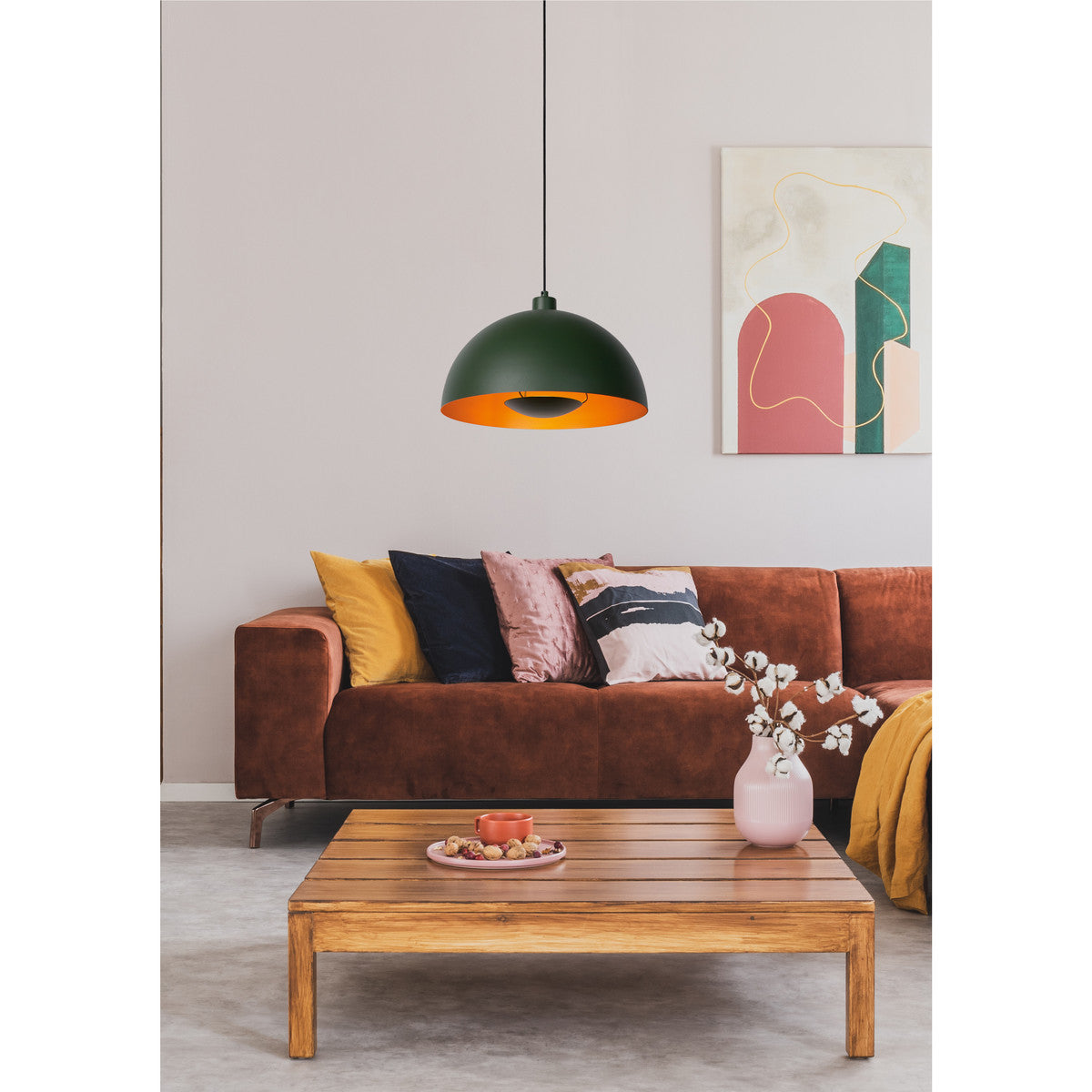 Lampadari sospensioni e plafoniere Lucide SIEMON Verde