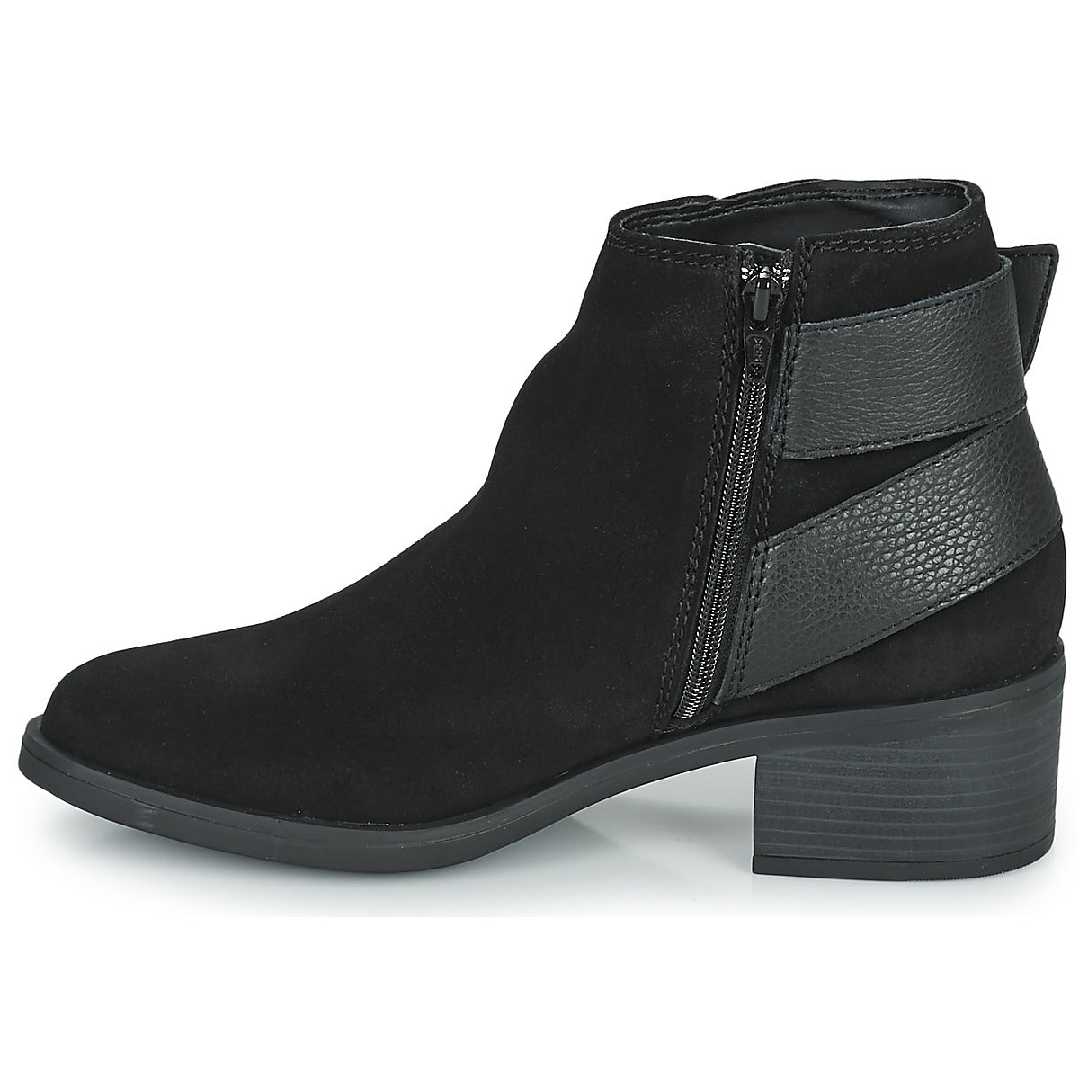 Stivaletti Donna Clarks Memi Buckle Nero