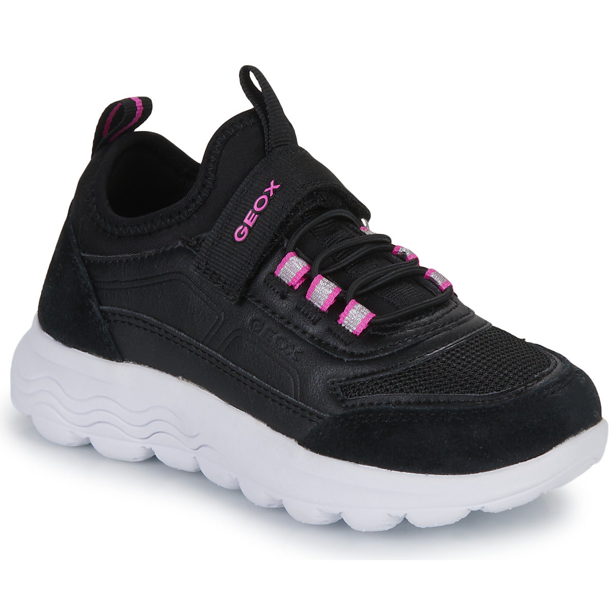 Scarpe bambini ragazza Geox J SPHERICA GIRL A Nero