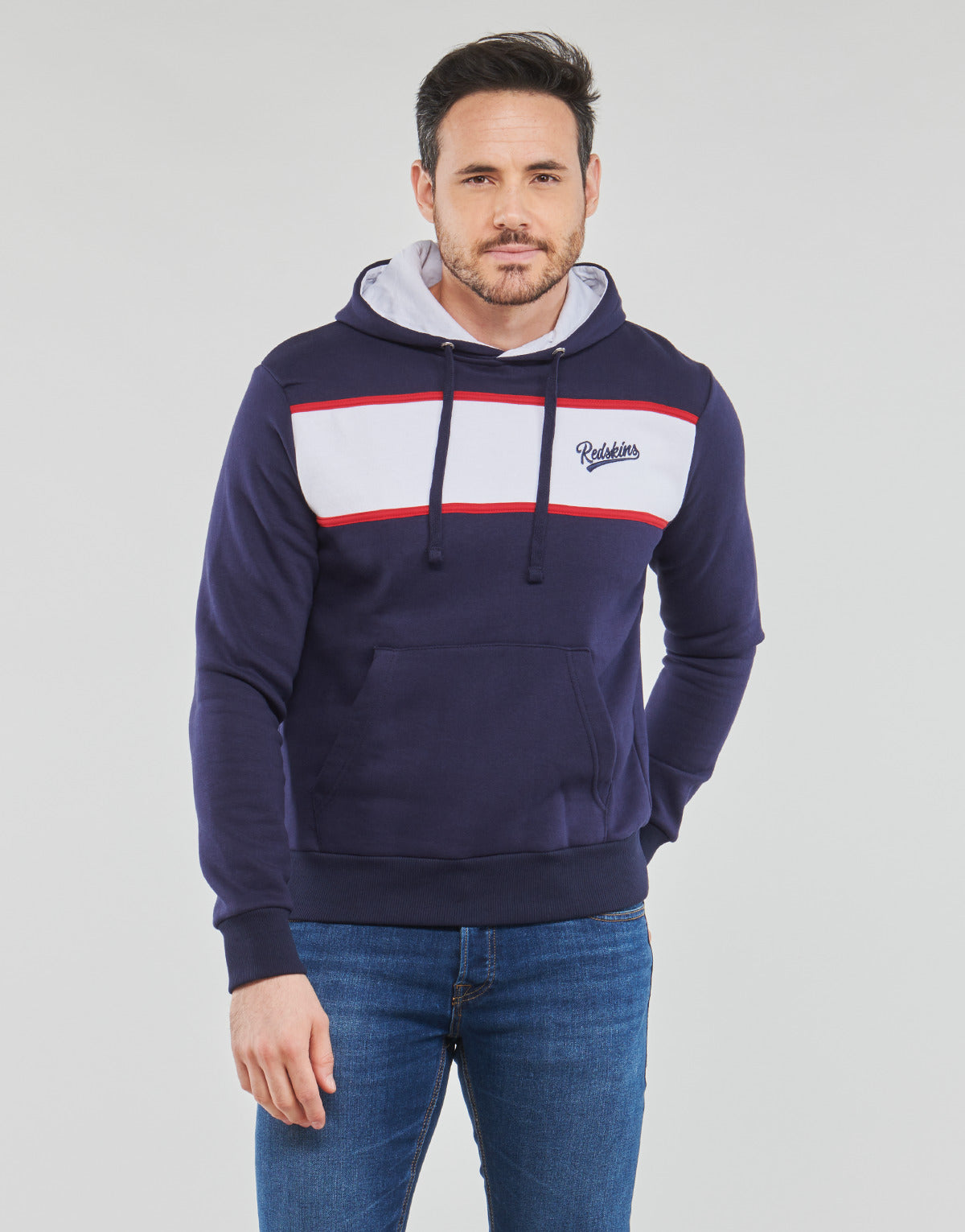 Felpa Uomo Redskins LUKE POSTER Marine