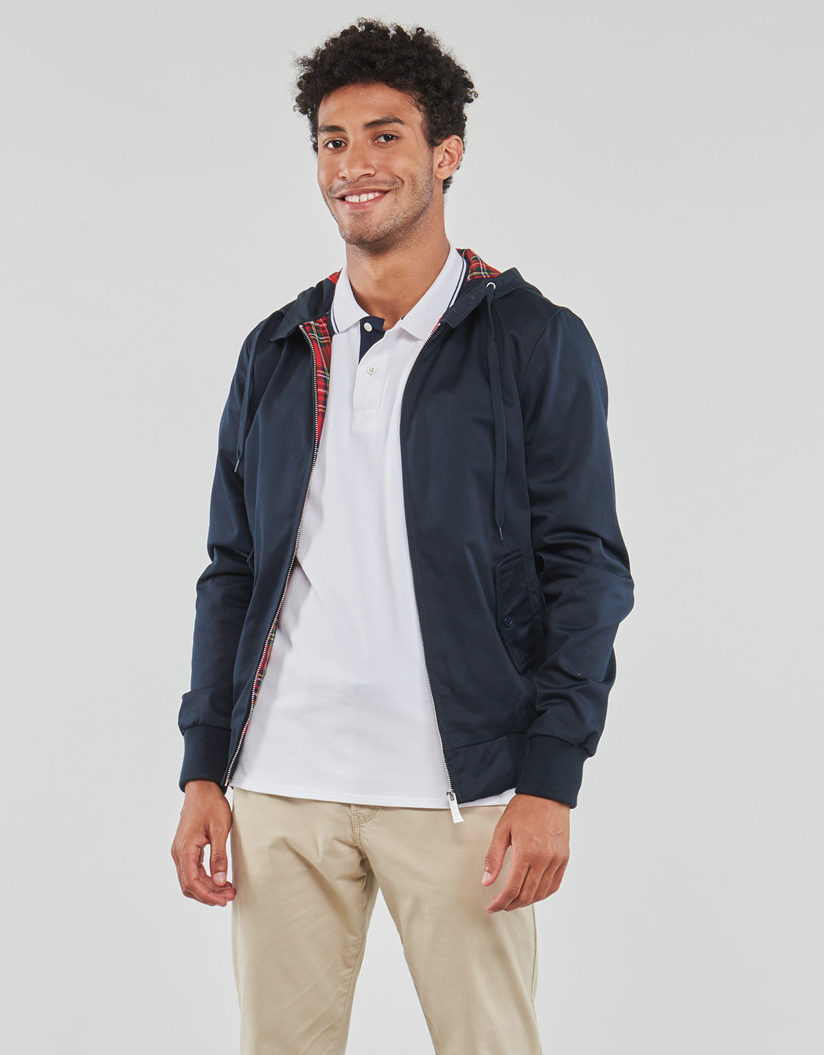Giubbotto Uomo Harrington HGO HOODED RECYCLED Marine