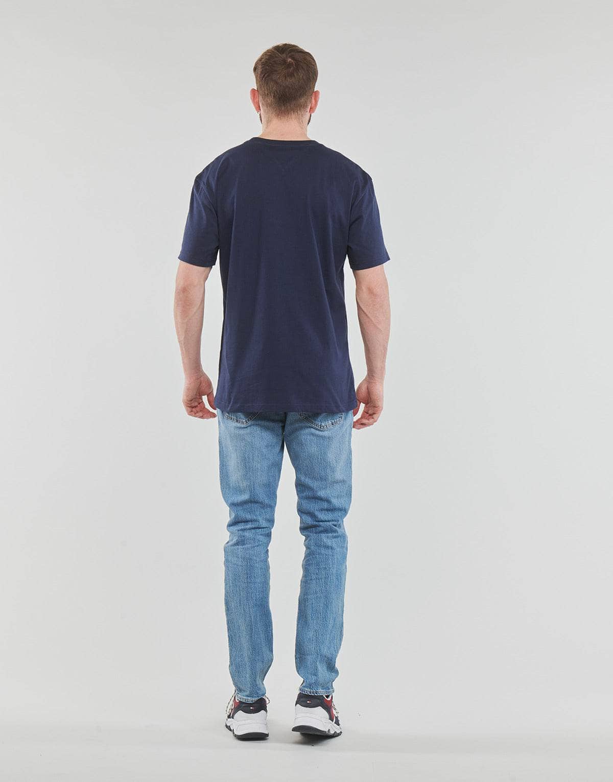 T-shirt Uomo Tommy Jeans TJM CLASSIC LINEAR LOGO TEE Marine