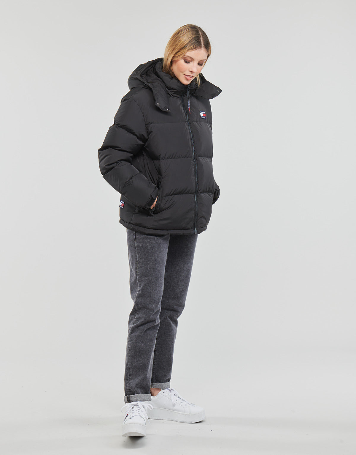 Piumino Donna Tommy Jeans TJW ALASKA PUFFER Nero