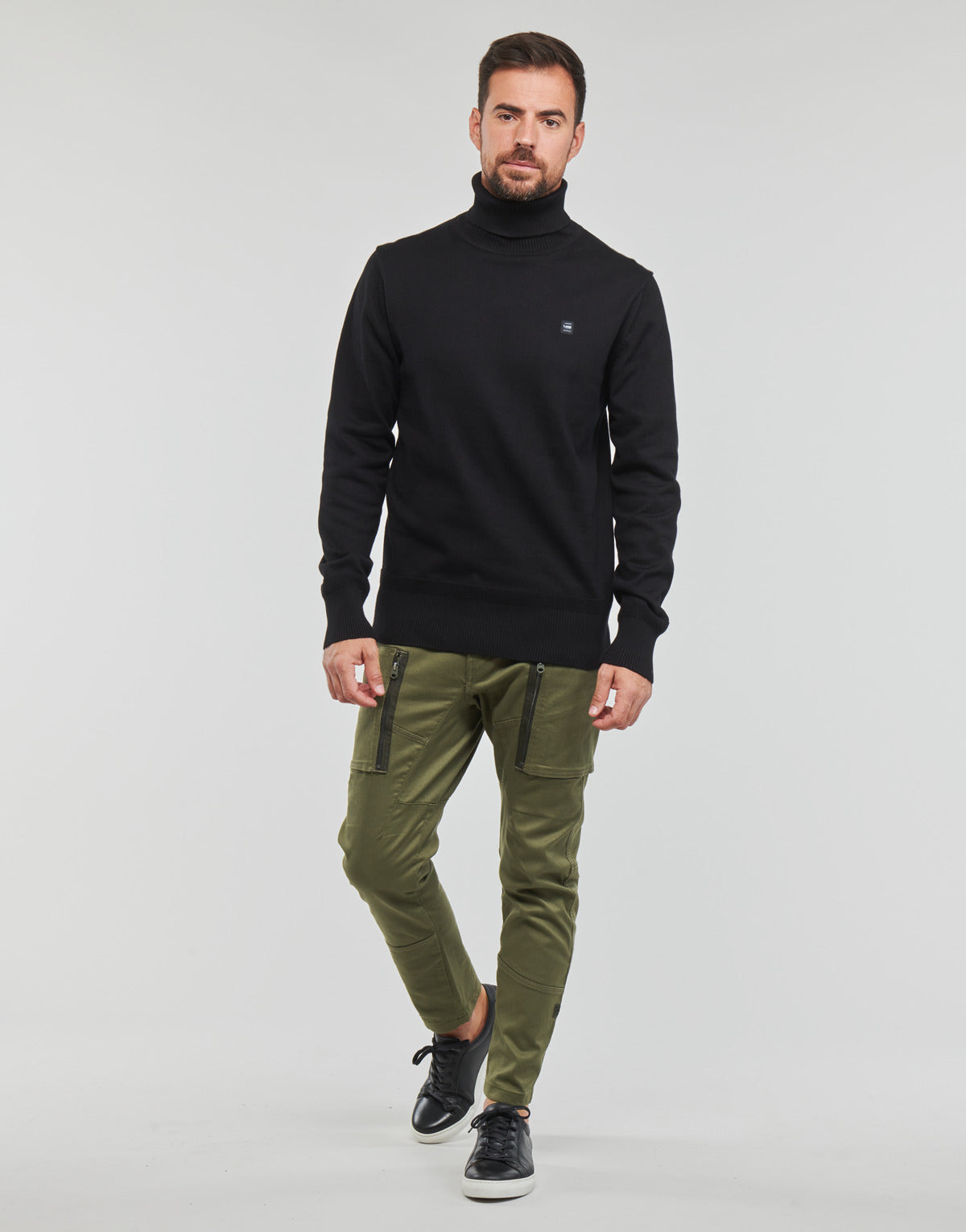 Pantalone Cargo Uomo G-Star Raw zip pkt 3d skinny cargo Kaki