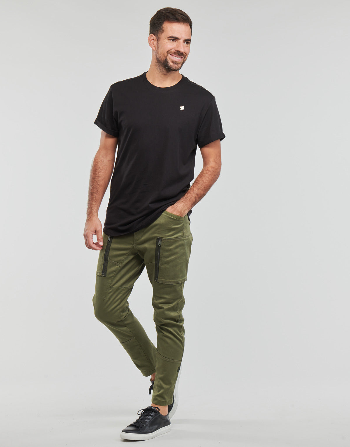 T-shirt Uomo G-Star Raw  Lash r t s\s  Nero