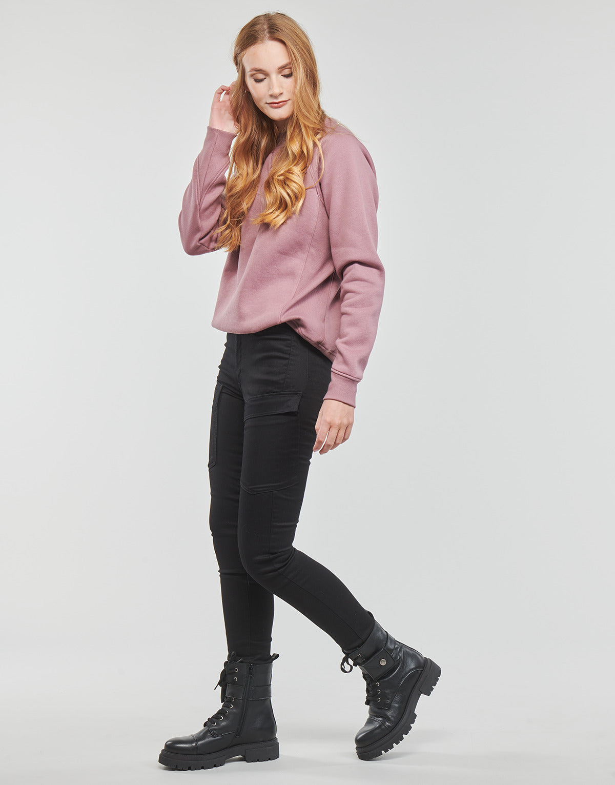 Pantalone Cargo Donna G-Star Raw Kafey Cargo Ultra High Skinny Nero