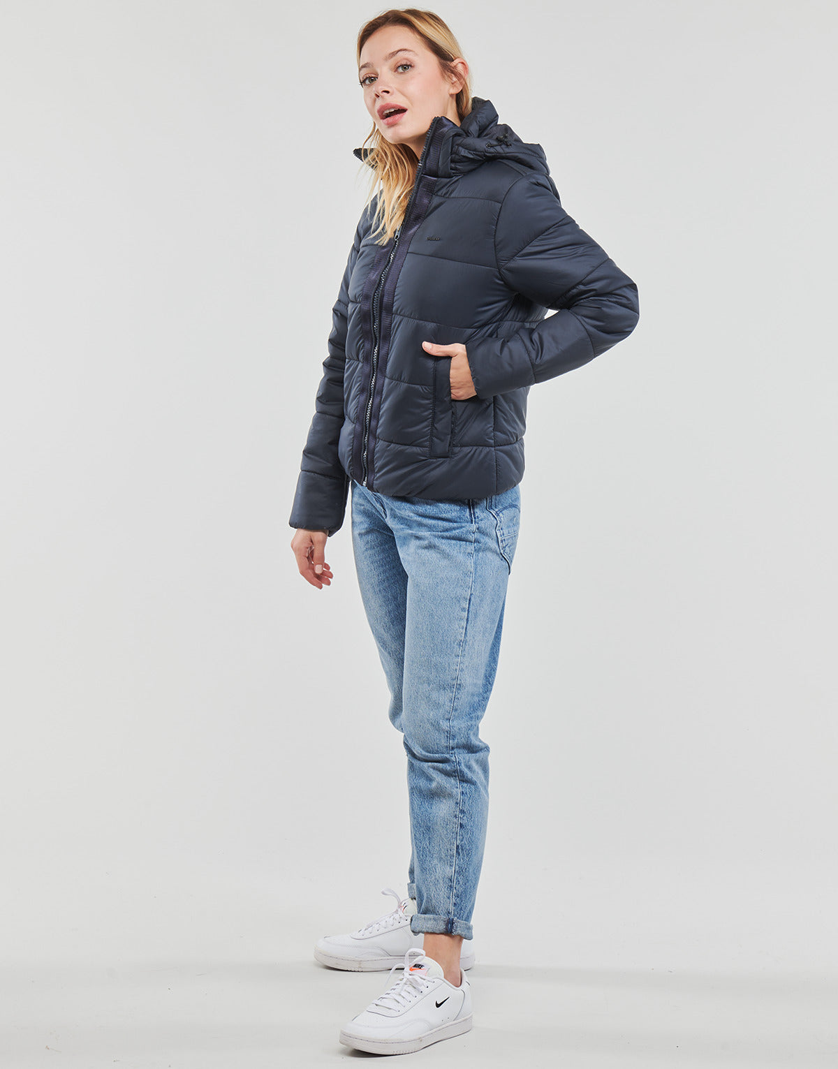 Piumino Donna G-Star Raw Meefic hdd pdd jacket wmn Blu