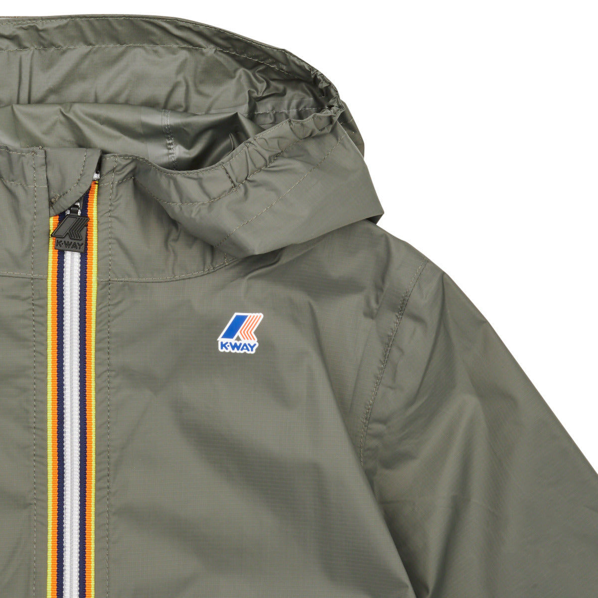 giacca a vento ragazza K-Way LE VRAI 3.0 PETIT CLAUDE Kaki
