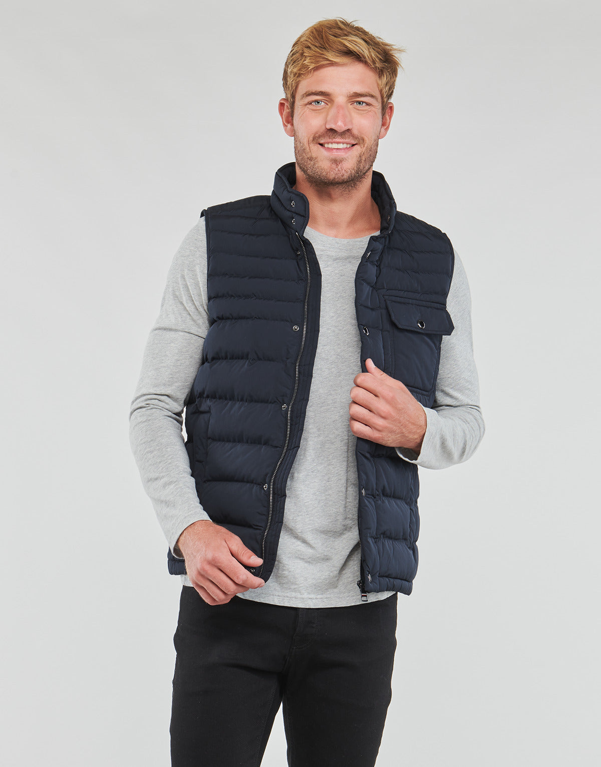 Piumino Uomo Tommy Hilfiger  DRESSED CASUAL VEST  Marine