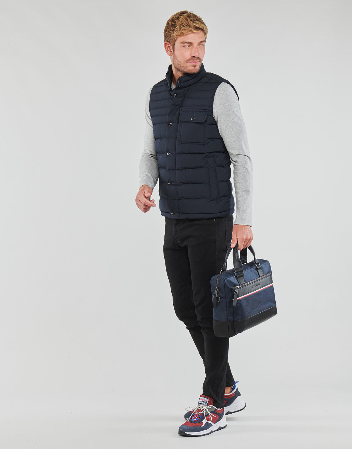 Piumino Uomo Tommy Hilfiger DRESSED CASUAL VEST Marine