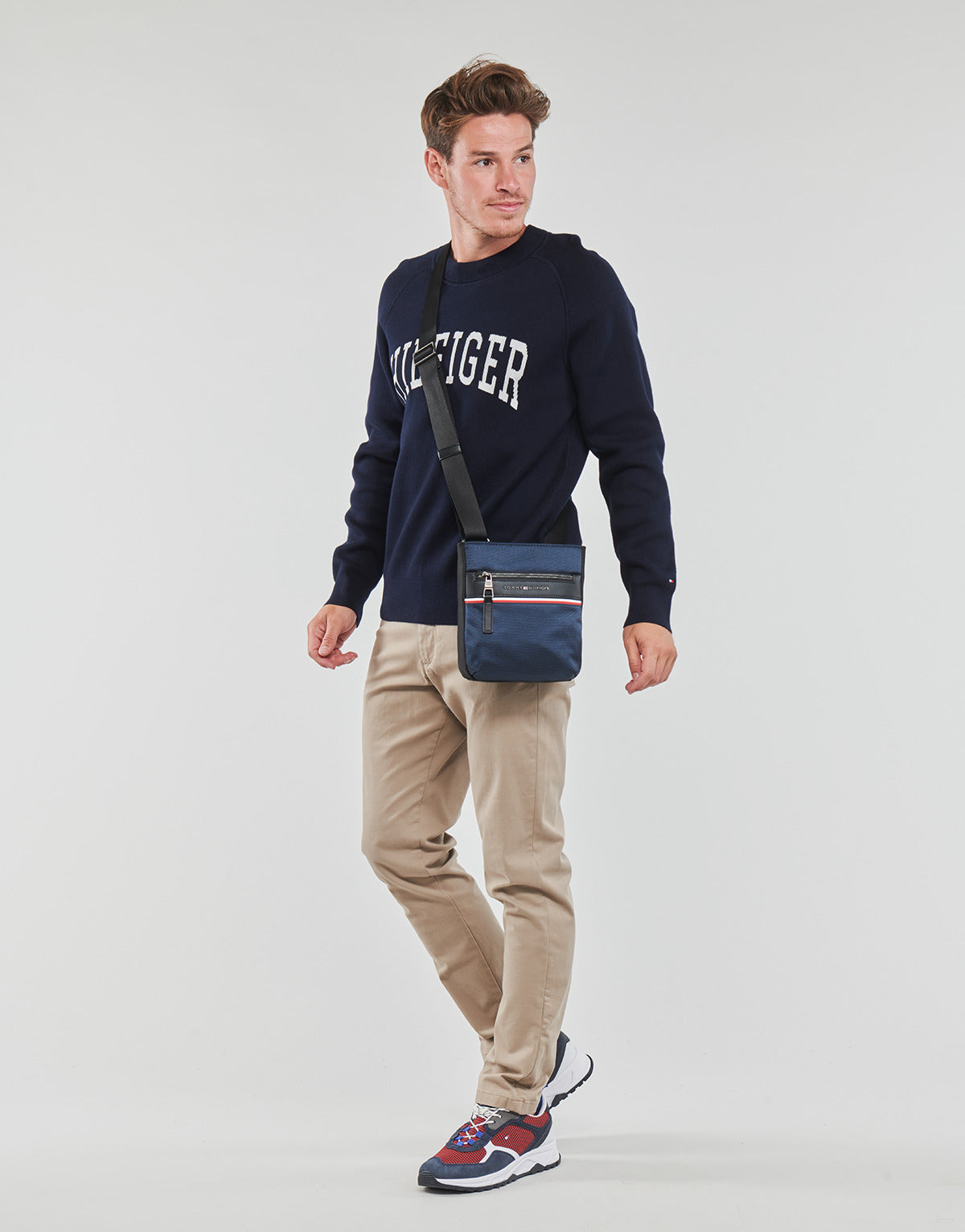 Felpa Uomo Tommy Hilfiger VARSITY GRAPHIC CREW NECK Marine