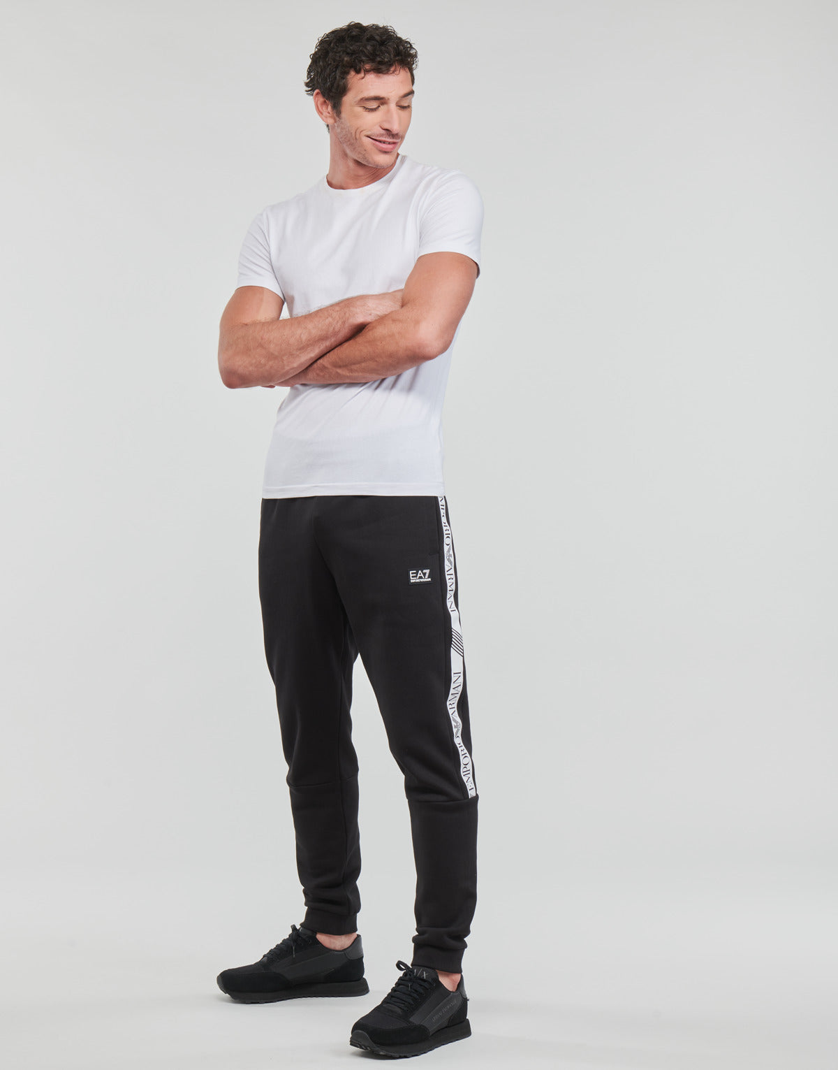 Pantaloni Sportivi Uomo Emporio Armani EA7 6LPPAB Nero