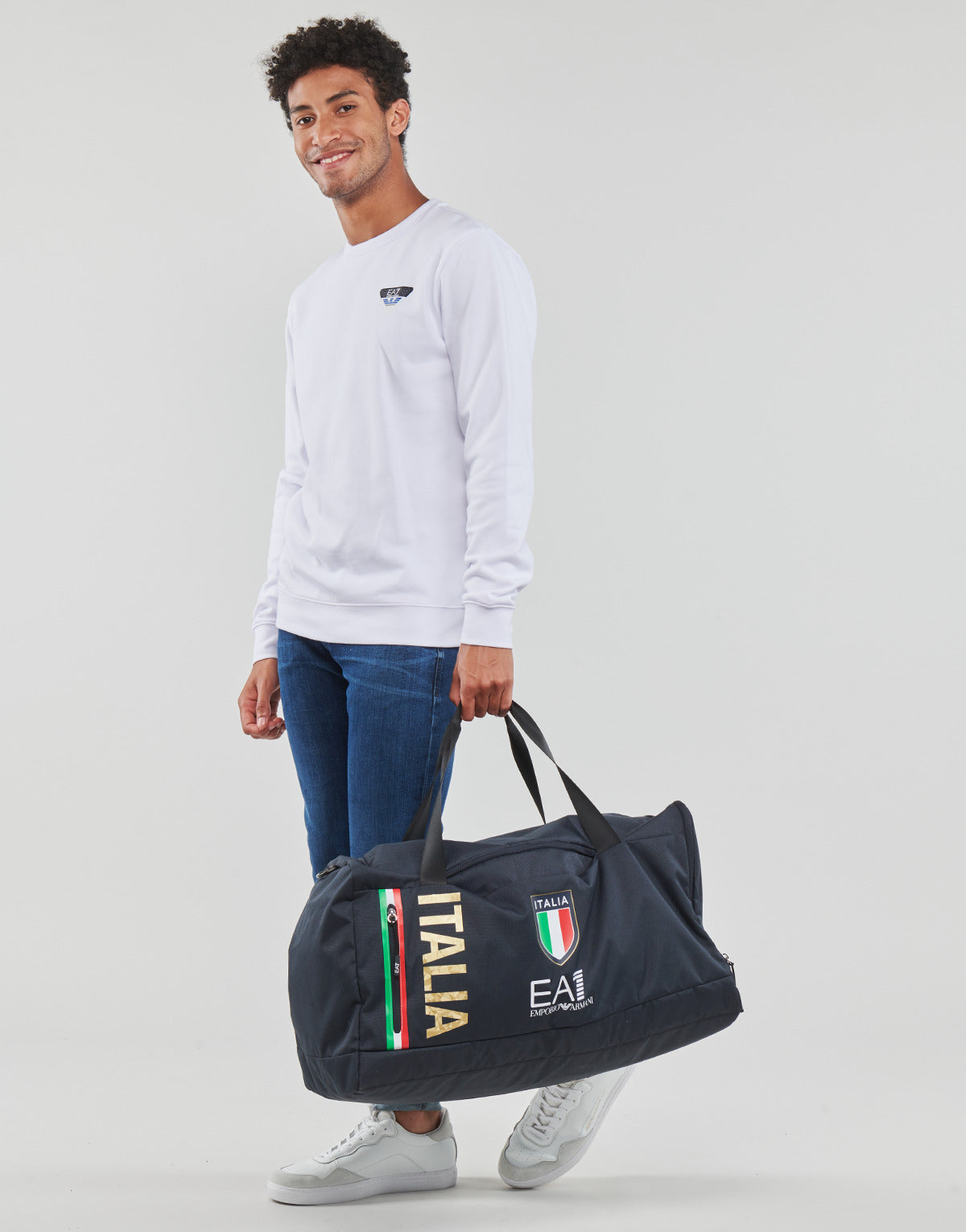 Felpa Uomo Emporio Armani EA7 6LPM69 Bianco