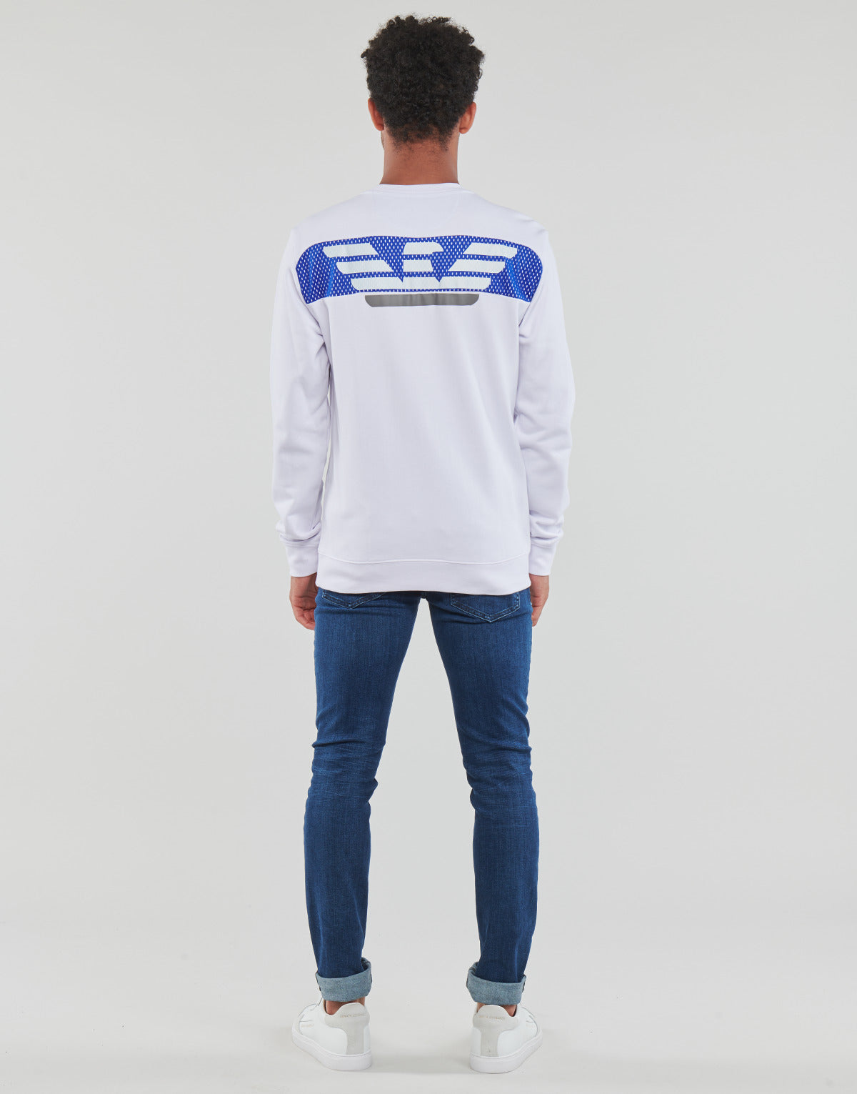 Felpa Uomo Emporio Armani EA7 6LPM69 Bianco