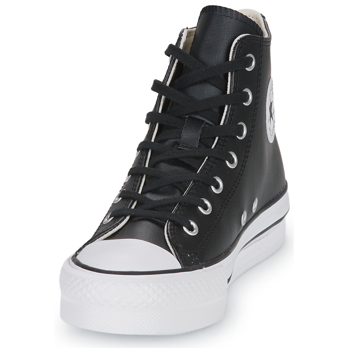 Scarpe bambini ragazza Converse  Chuck Taylor All Star Eva Lift Leather Foundation Hi  Nero