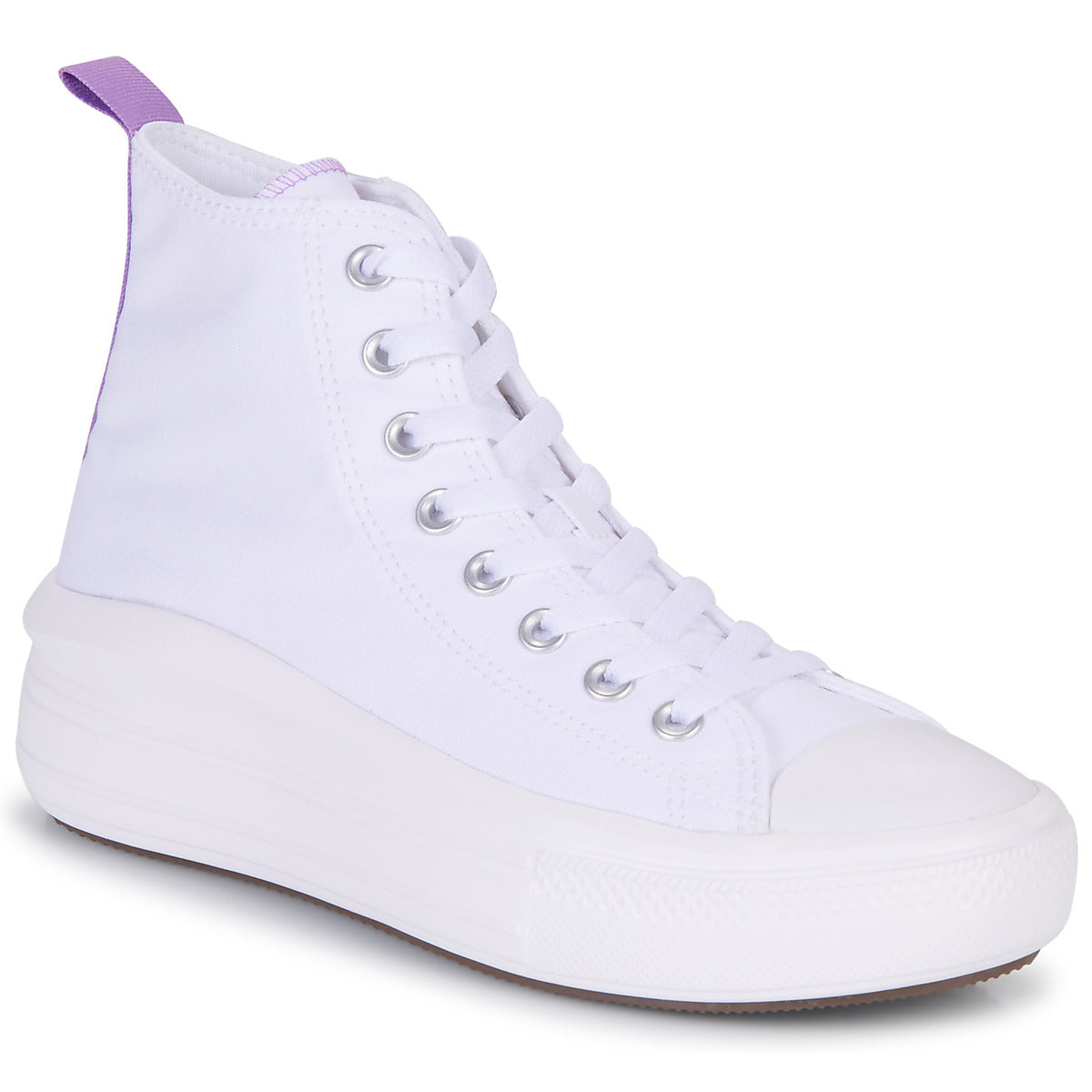 Scarpe bambini ragazza Converse Chuck Taylor All Star Move Platform Foundation Hi Bianco