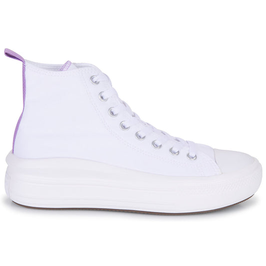 Scarpe bambini ragazza Converse Chuck Taylor All Star Move Platform Foundation Hi Bianco