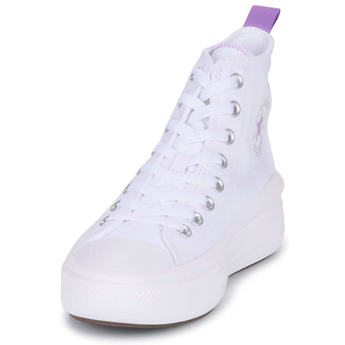Scarpe bambini ragazza Converse Chuck Taylor All Star Move Platform Foundation Hi Bianco