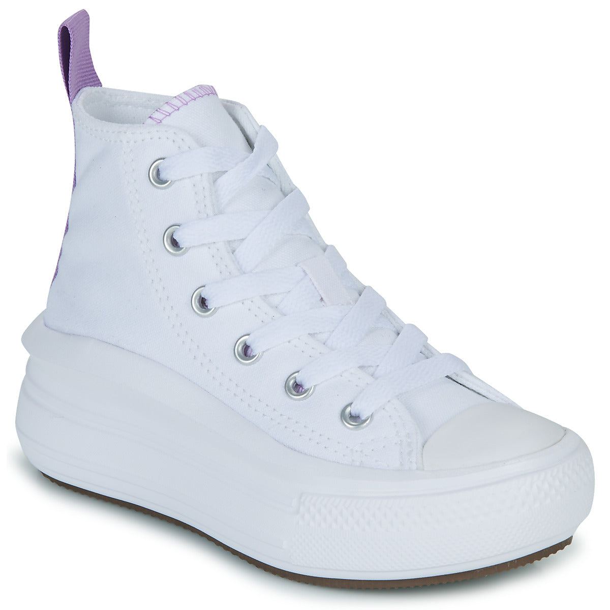 Scarpe bambini ragazza Converse Chuck Taylor All Star Move Platform Foundation Hi Bianco