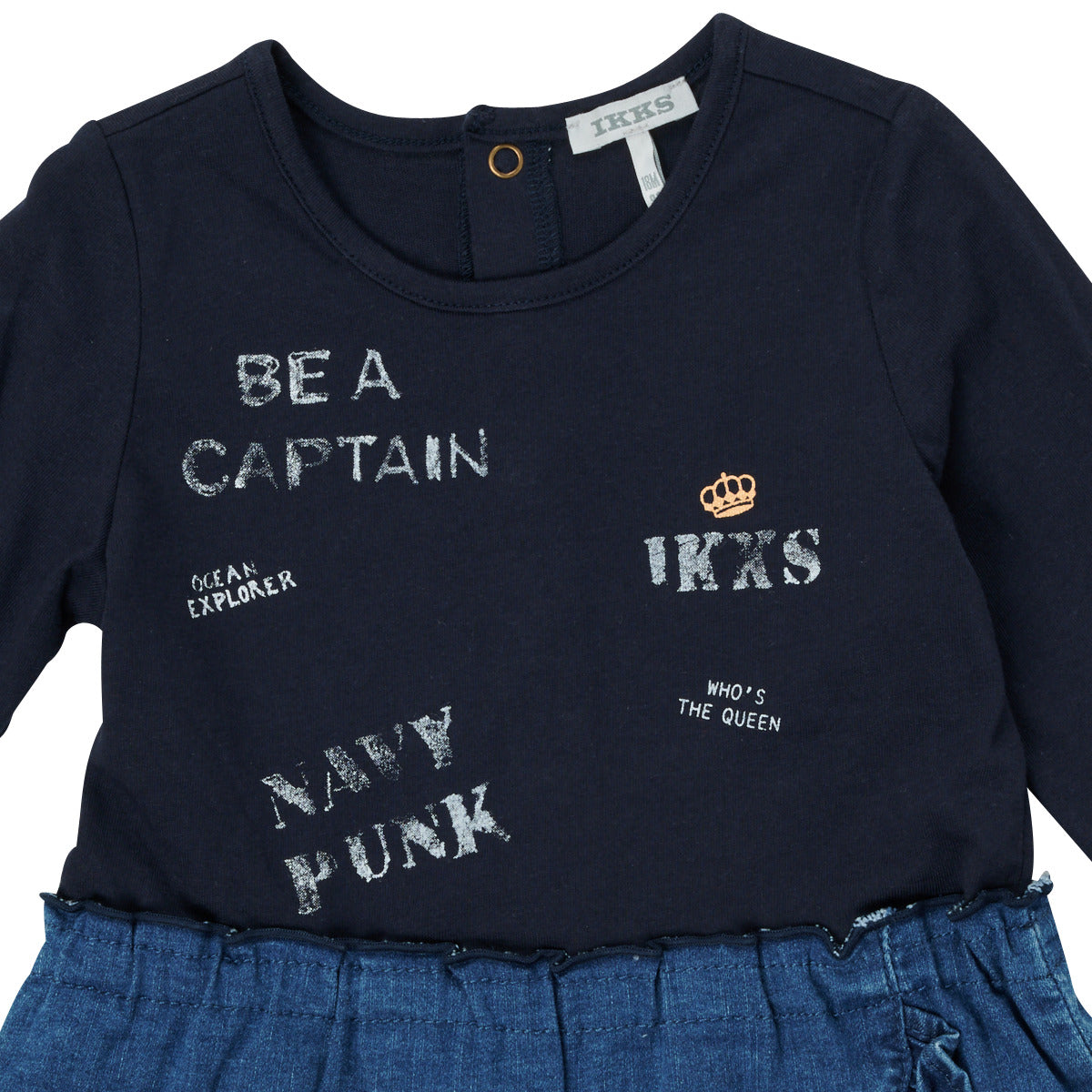 Abito corto ragazza Ikks XV30030 Blu