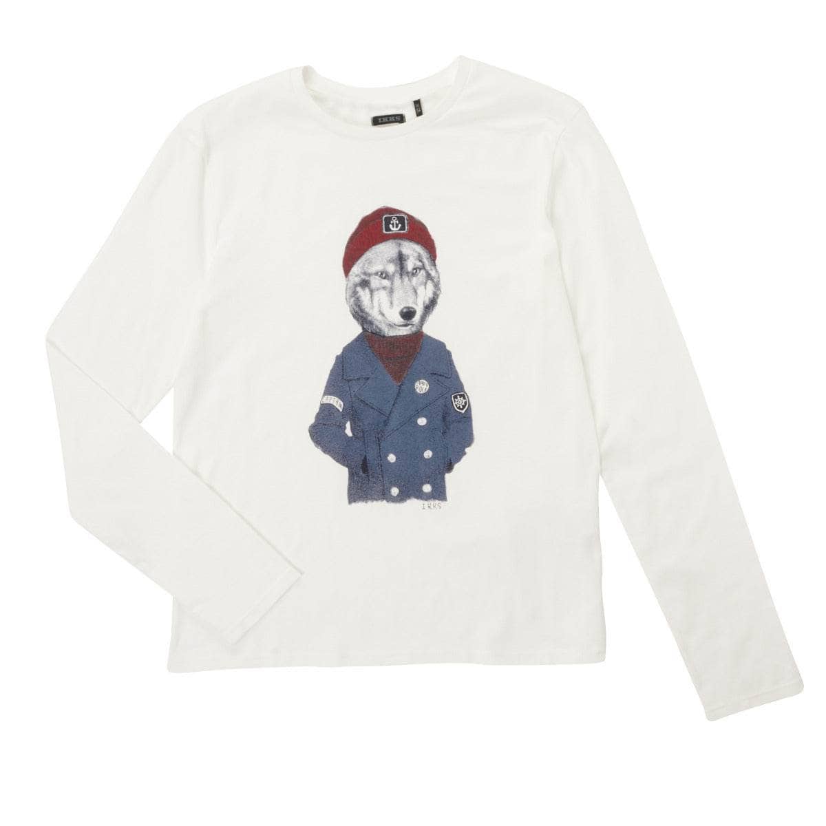 T-shirts a maniche lunghe ragazzo Ikks XV10063 Bianco