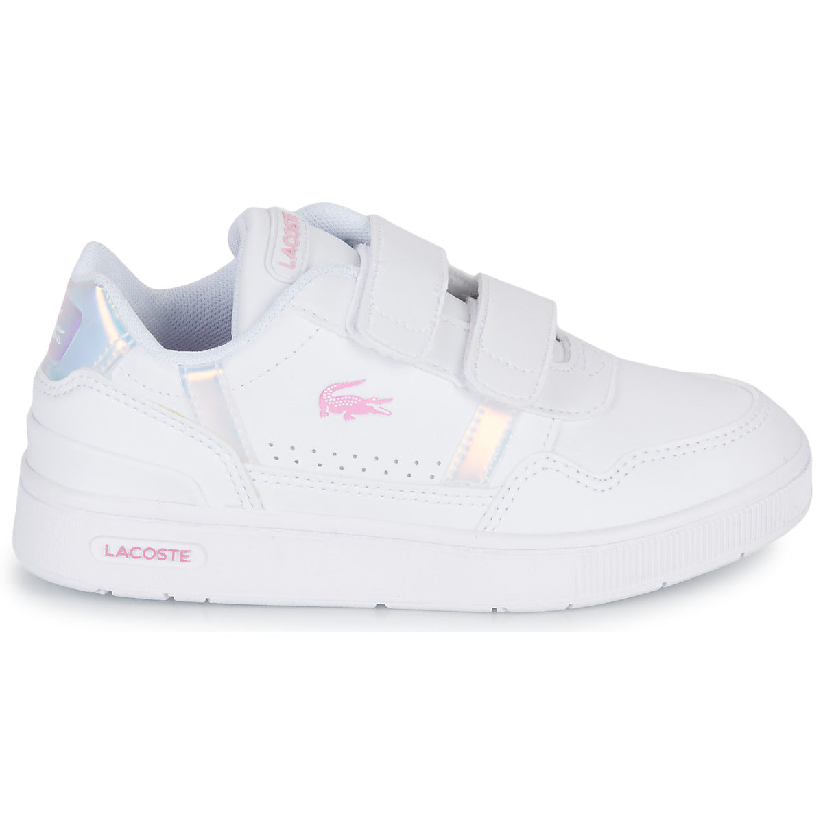 Scarpe bambini ragazza Lacoste T-CLIP Bianco