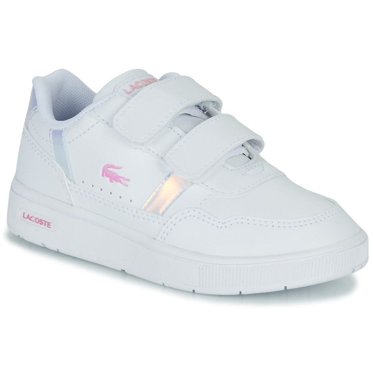 Scarpe bambini ragazza Lacoste T-CLIP Bianco