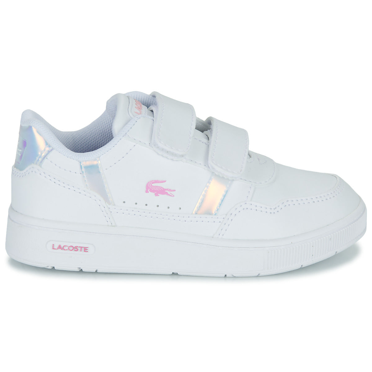 Scarpe bambini ragazza Lacoste T-CLIP Bianco
