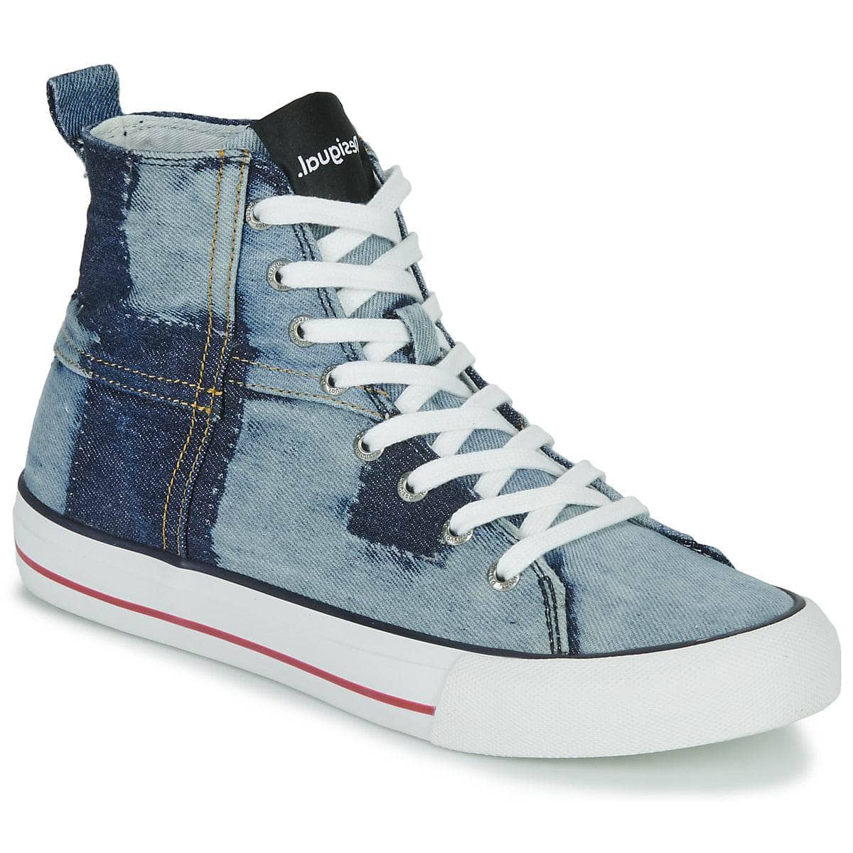 Sneakers alte Donna Desigual BETA TRAVEL PATCH Blu