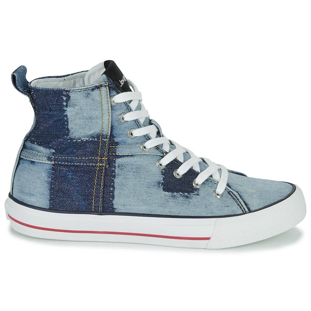 Sneakers alte Donna Desigual BETA TRAVEL PATCH Blu