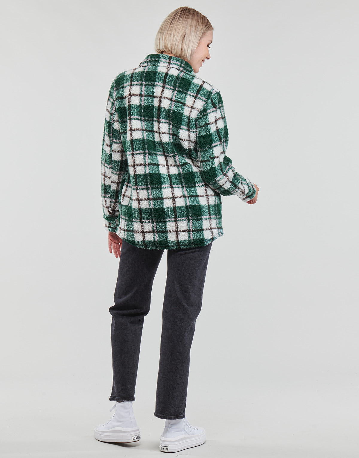 Giubbotto Donna Volcom SILENT SHERPA JACKET Verde