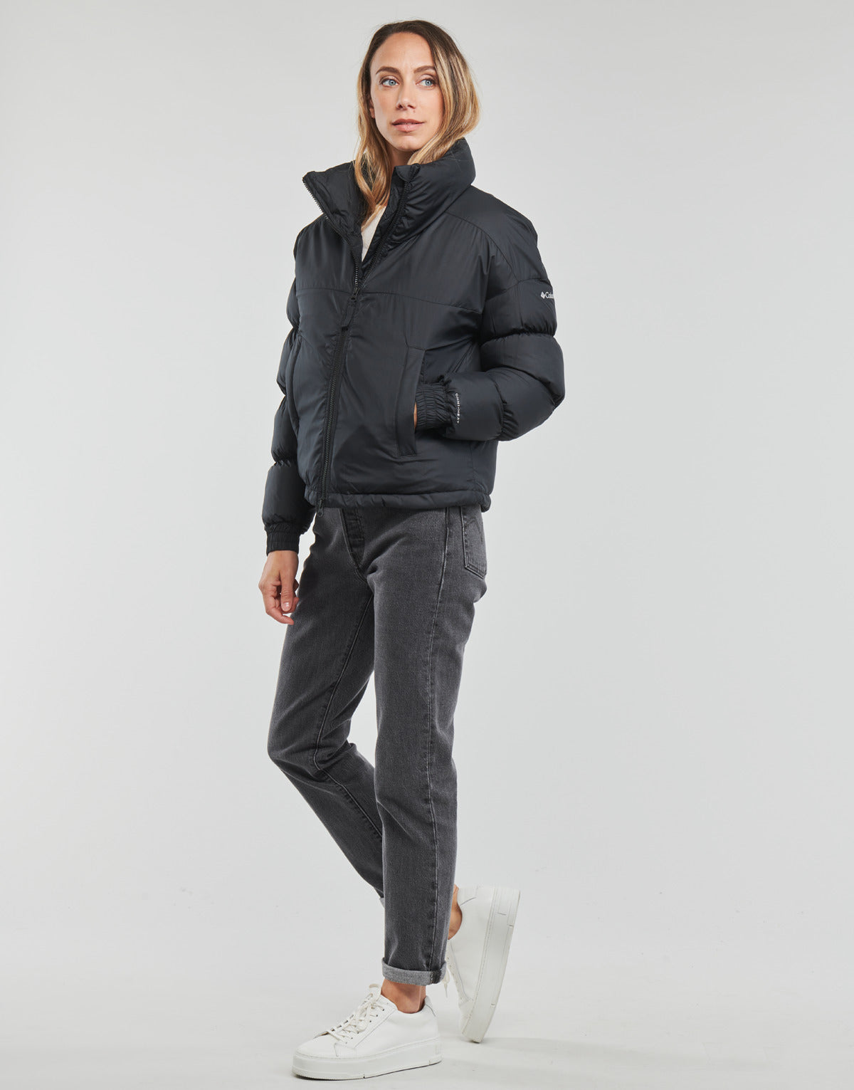Piumino Donna Columbia Pike Lake Cropped Jacket Nero