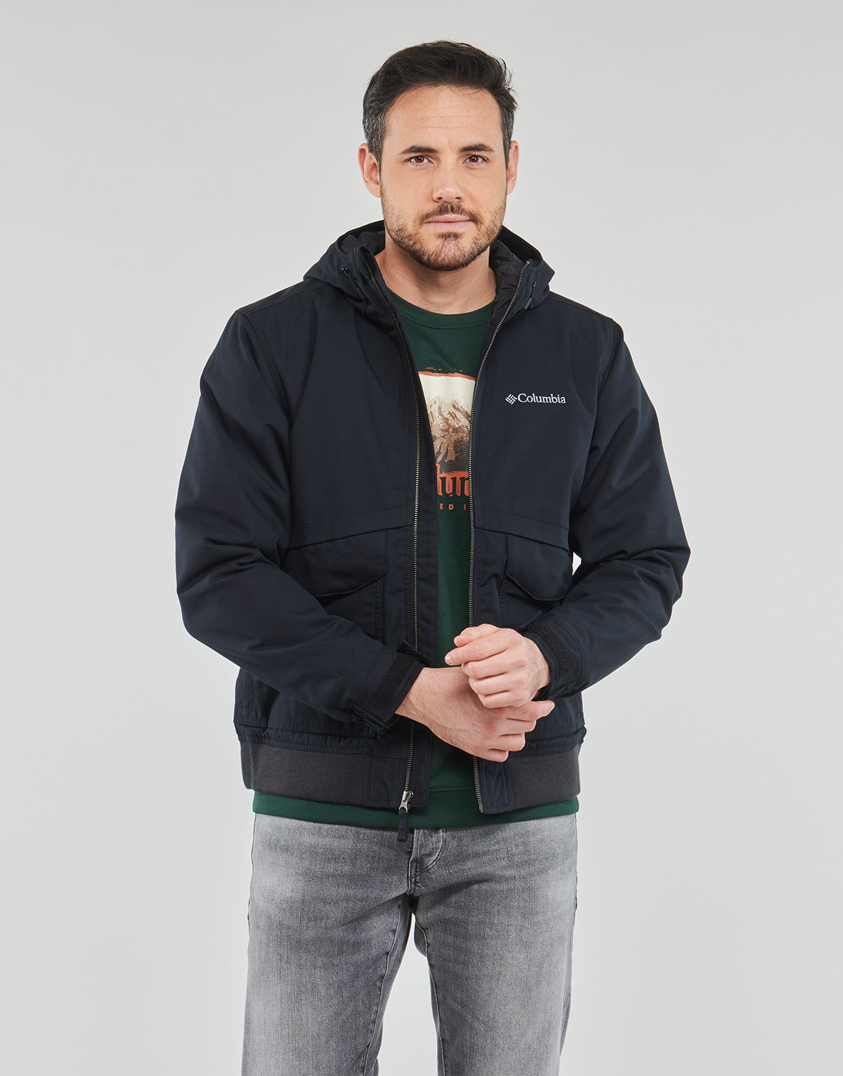 Piumino Uomo Columbia Loma Vista II Hooded Jacket Nero