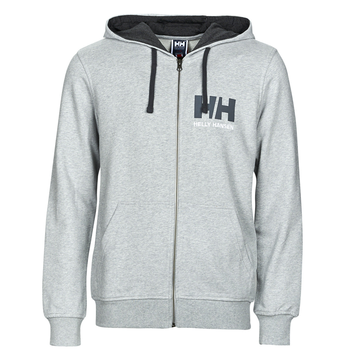 Giubbotto Uomo Helly Hansen HH LOGO FULL ZIP HOODIE Grigio