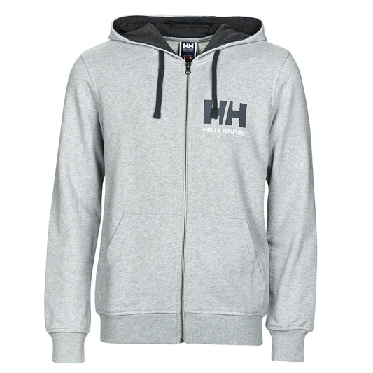 Giubbotto Uomo Helly Hansen HH LOGO FULL ZIP HOODIE Grigio