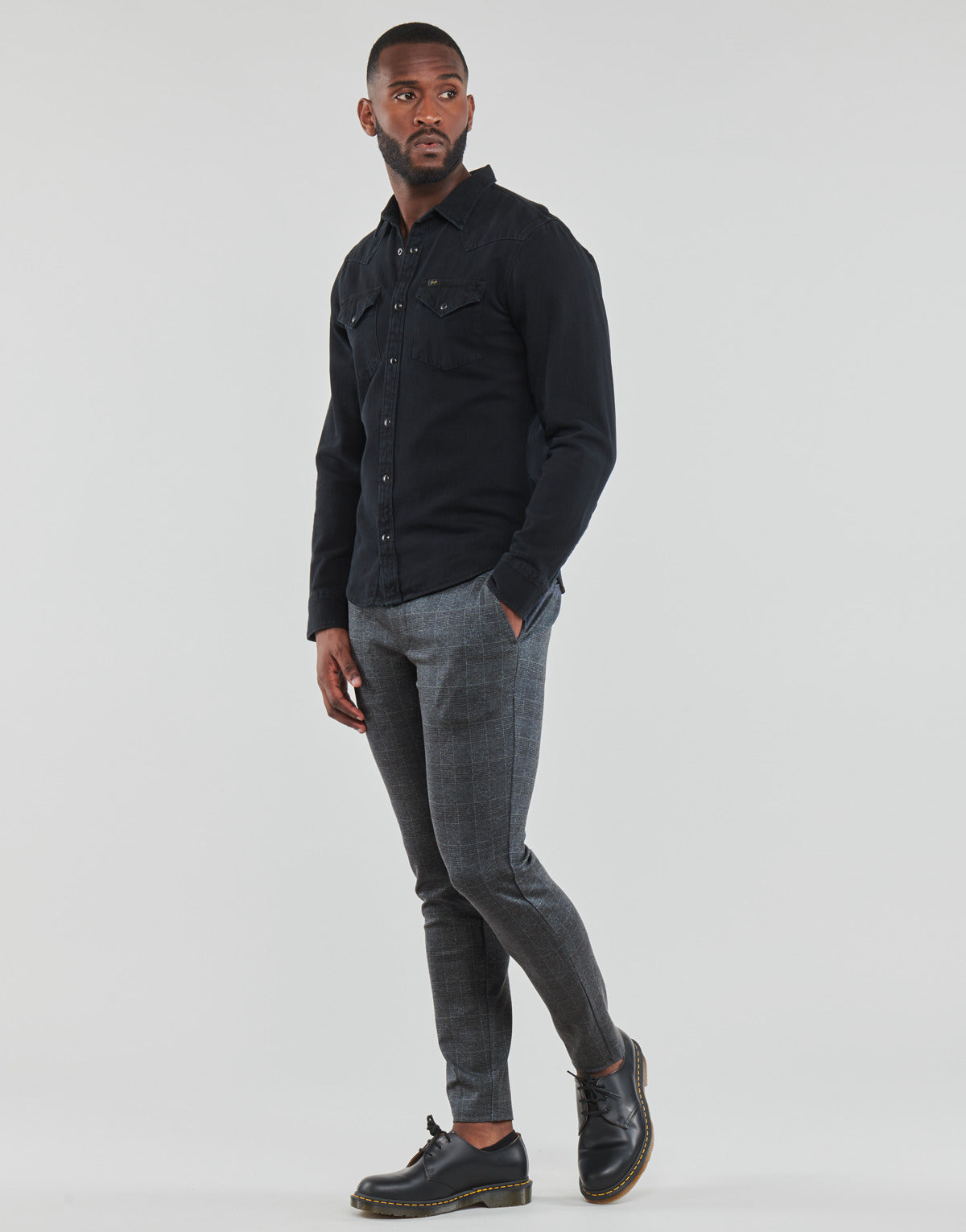 Pantalone Chino Uomo Only & Sons ONSMARK CHECK PANTS HY GW 9887 Marine