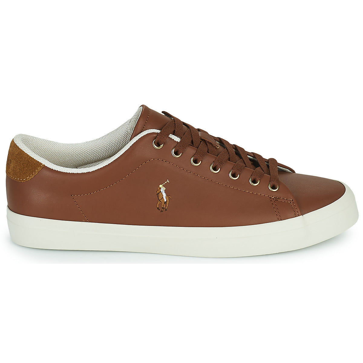 Sneakers Uomo Polo Ralph Lauren LONGWOOD-SNEAKERS-LOW TOP LACE Marrone